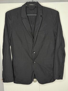 Rag & Bone Men black stripe blazer Sportcoat Jacket Size 40 light weight